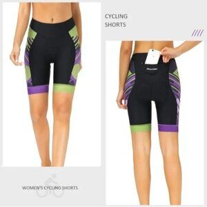 DEALYORK Women's Padded‎ Cycling Shorts Size Small